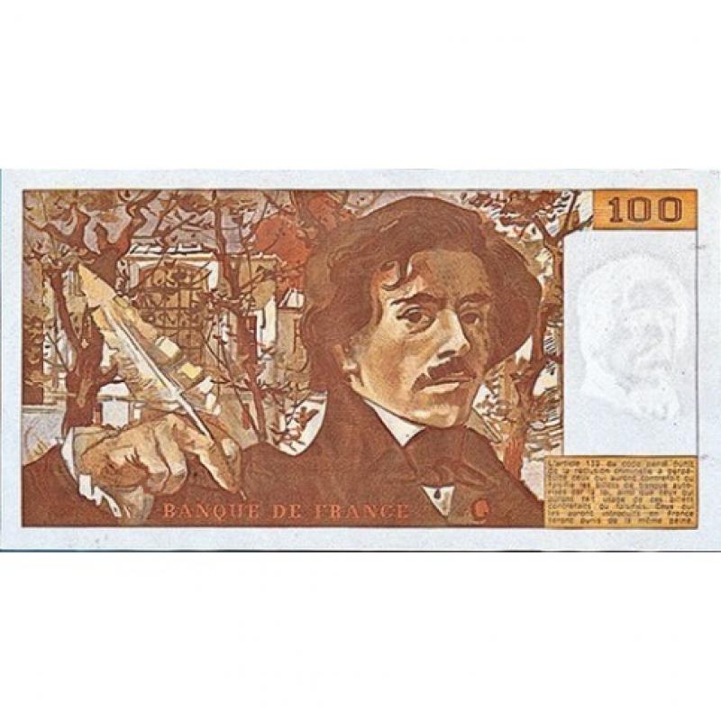 100 Francs - Delacroix 1978/1995 - Belle qualité (Ref639908)