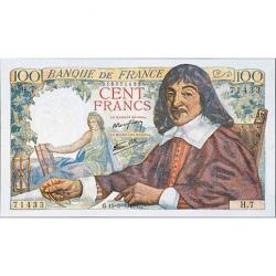 Billet 100Francs - Descartes 1942/1944 - Belle Qualité (Ref639760)