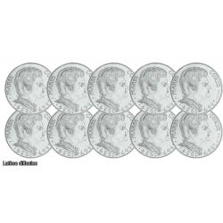 Lot 10 pièces 100 Francs argent Marie Curie (ref.41387)