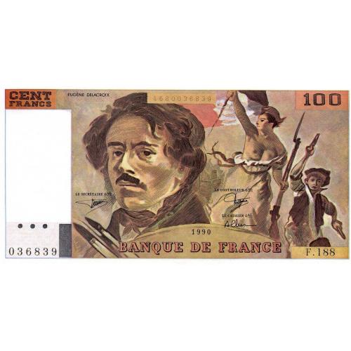 France - 100 francs Delacroix - Qualité courante  (ref639896)