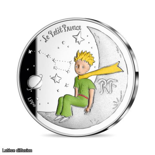 10€uros - Argent - France 2021 - Petit Prince sur la lune (Ref28379)