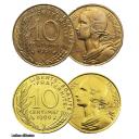 10 Centimes Marianne et dorée à l'or fin 24 carats (Ref206436)