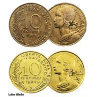 10 Centimes Marianne et dorée à l'or fin 24 carats (Ref206436)
