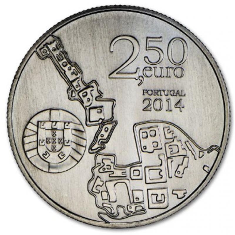 2.5 Euros Portugal 2014 (ref24191)