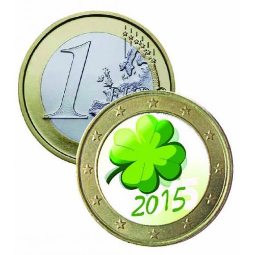 1 euro trèfle à 4 feuilles (ref326549)