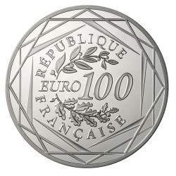 100 euros ARGENT Coq 2016 (ref24522)