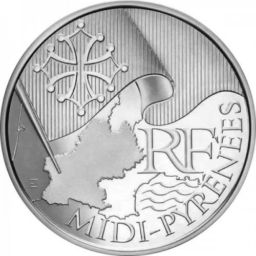 Midi Pyrénées 2010 - 10 euros régions (ref320639)