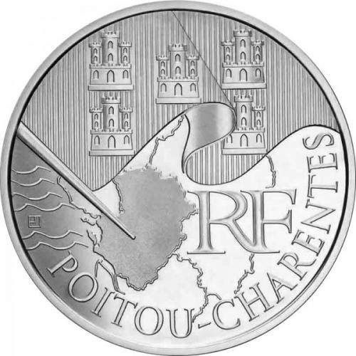 Poitou Charente 2010 - 10 euros régions (ref320765)