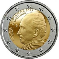 Grece 2017 - 2euro commémorative - Nikos Kazantzakis (ref20432)