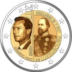 Luxembourg 2017 - 2euro commémorative - Guillaume III (ref21080)