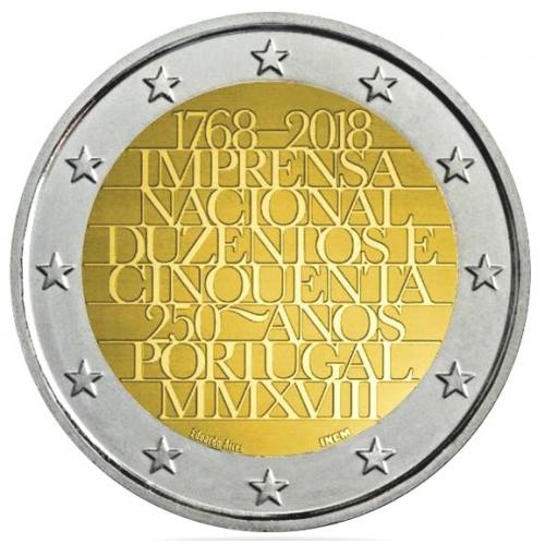 Portugal 2018 - 2euro commemorative - Imprimerie (ref21561)