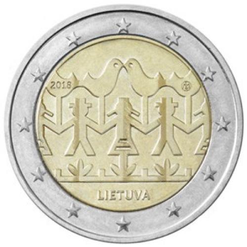 Lituanie 2018 - 2euro commemorative - Danse (ref21578)