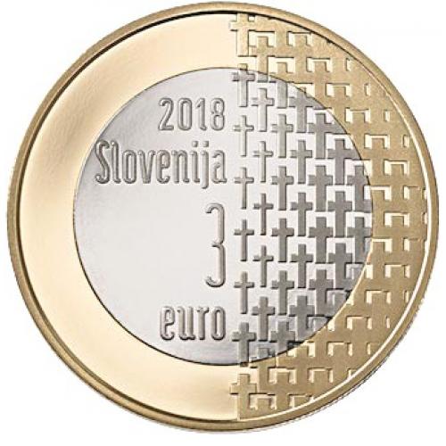 3 euros Slovenie 2018 (ref22052)