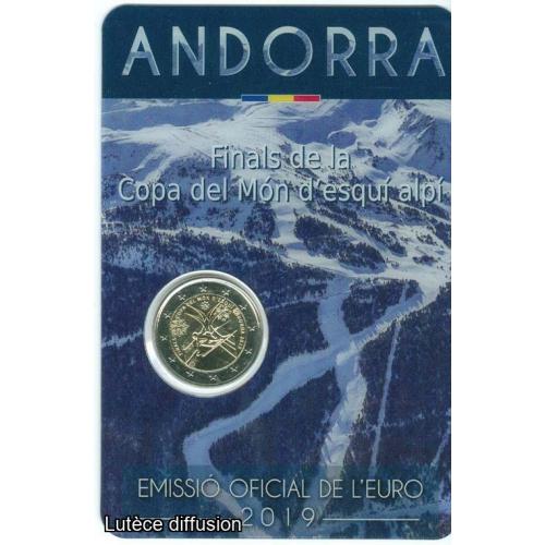 Andorre 2019 - 2 euro commémorative Ski Alpin (ref22326)