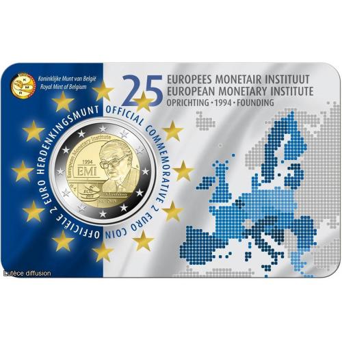 Coincard Belgique 2019  - 2 euro commémorative EMI  (Ref22571)