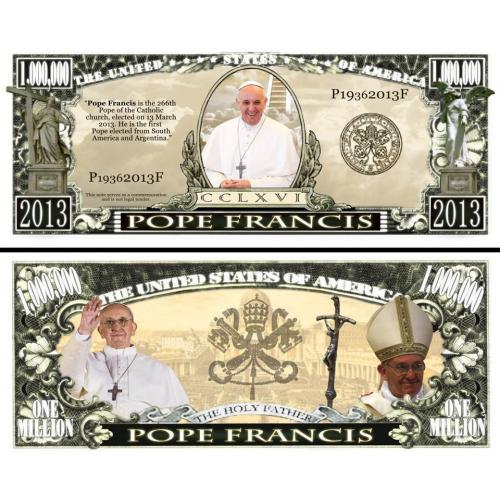 Billet commémoratif Pape François (ref261501)