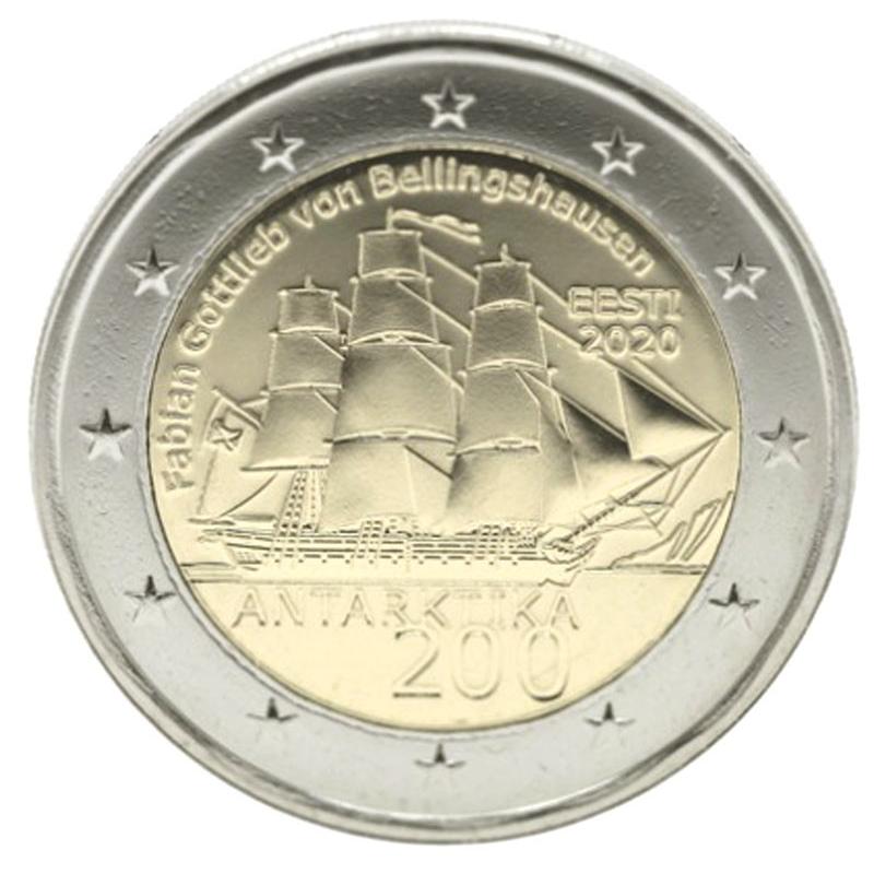 Estonie 2020 - 2euro commémorative - Antarctique  (ref23886)