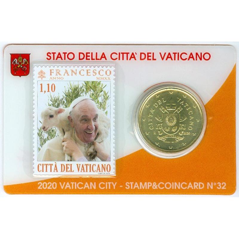 Vatican 2020 coincard N32 (ref24089)