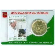 Vatican 2020 coincard N34 (ref24108)