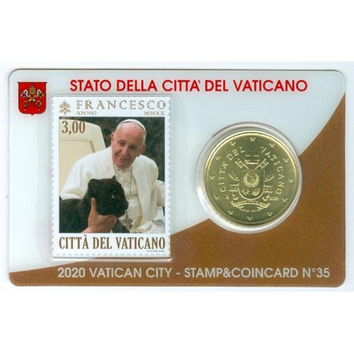 Vatican 2020 coincard N35 (ref24115)