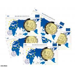 LOT 5 coincards - L'Europe - Symbole €uros (Ref.26623m)