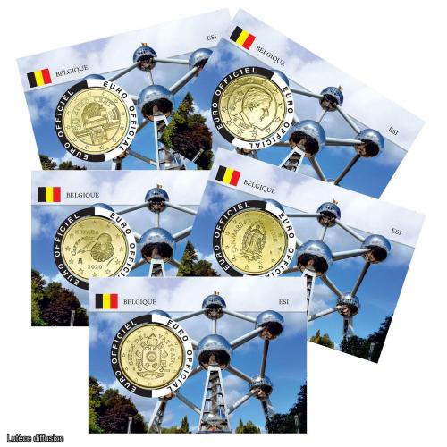 LOT 5 coincards - Capitale Européene - Atomium (Ref.26566)