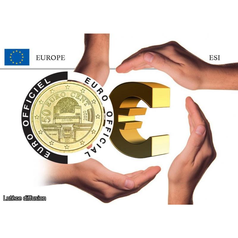 Coincard Autriche - L'Europe - Symbole €uros(Ref.26573)