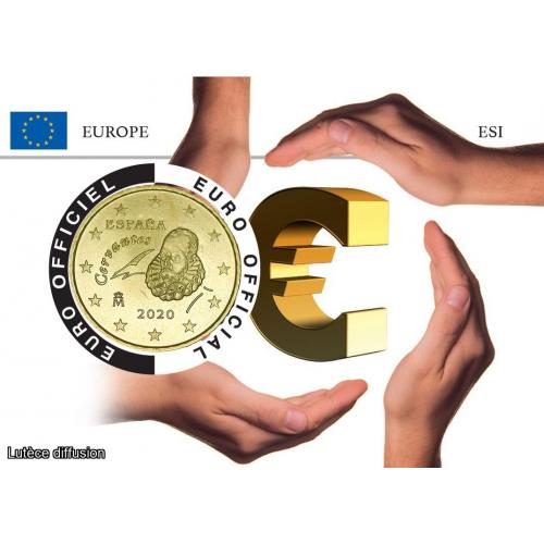 Coincard Espagne - L'Europe - Symbole €uros(Ref.26597)