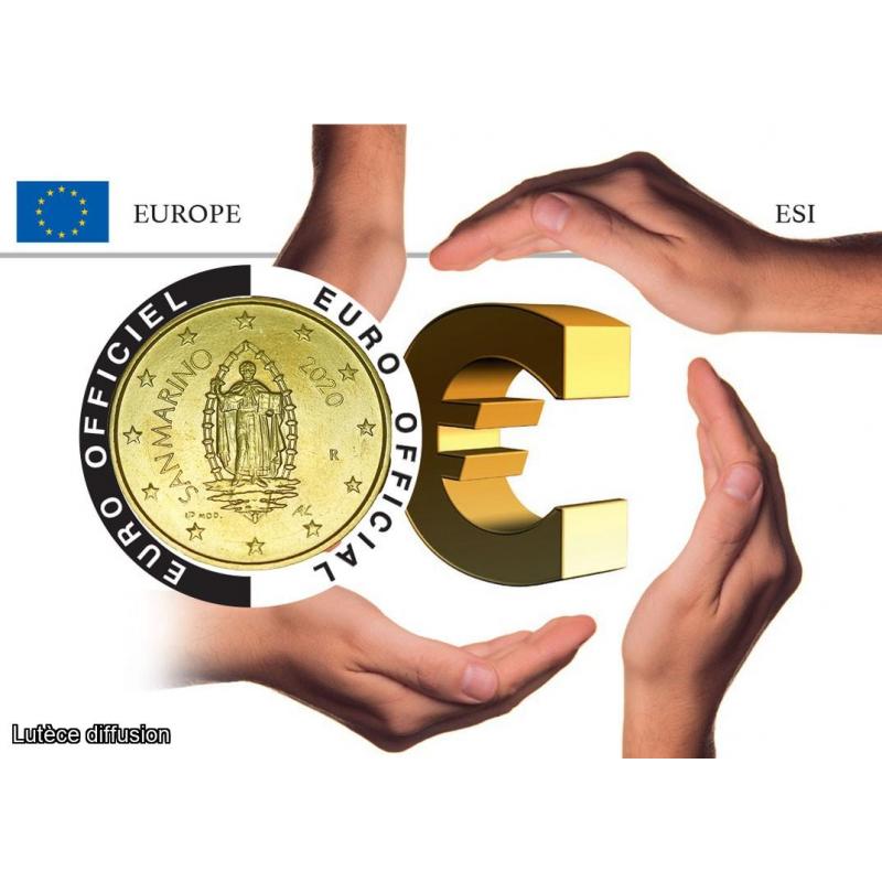 Coincard Saint Marin - L'Europe - Symbole €uros (Ref.26609)