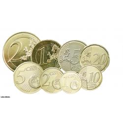 Série euros complète Italie - dorée OR (Ref31748)