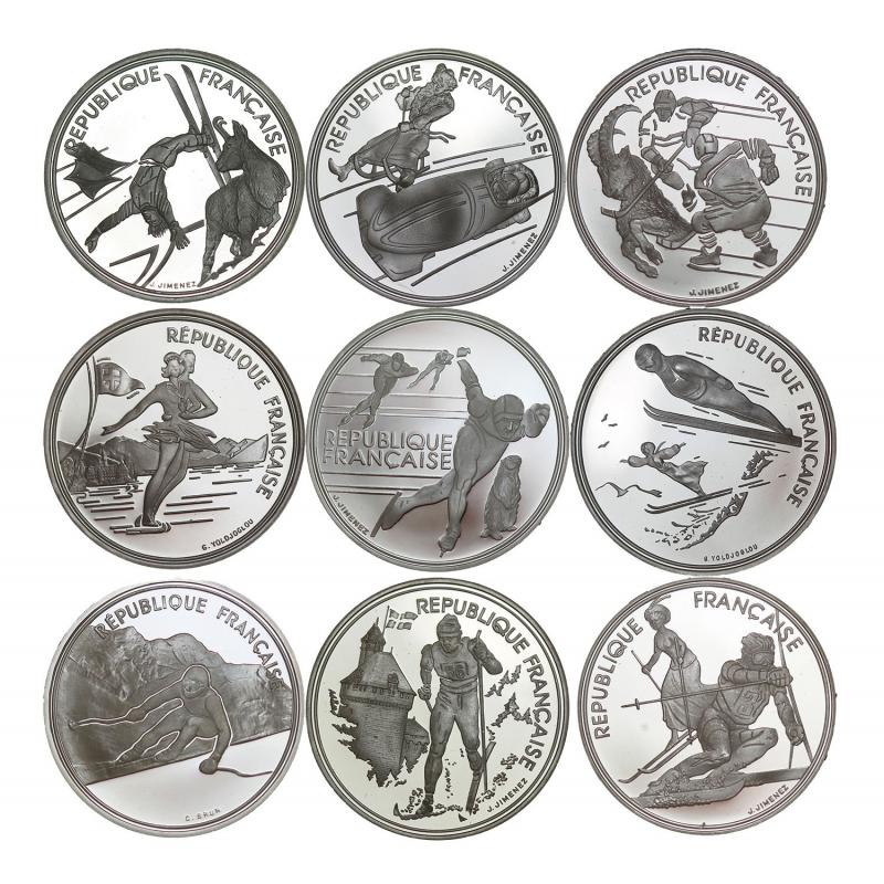 Série Albertville 9 monnaies (ref205864m)