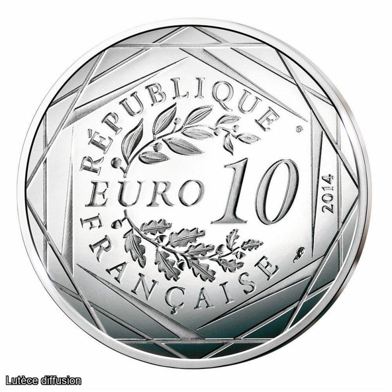 10 euros argent Sempé 2014 - Eté Egalité (ref27583)