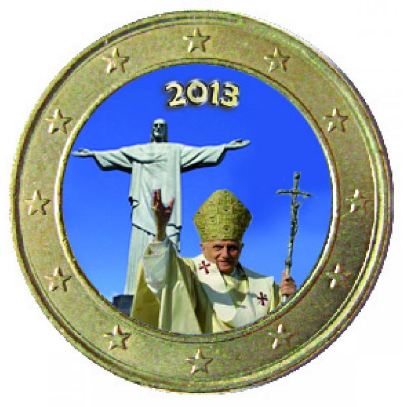 1 euro Pape Benoit XVI (ref323733)