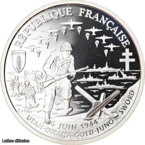 1 Franc Débarquement - 1993 - Argent BE (Ref 206786)
