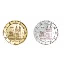 Lot Allemagne 2021 Sachsen- 2 euro commémoratives dorée et argentée (Ref29558)