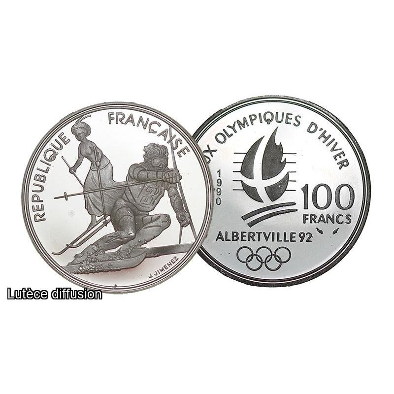 100 Francs Slalom argent (ref 203868)