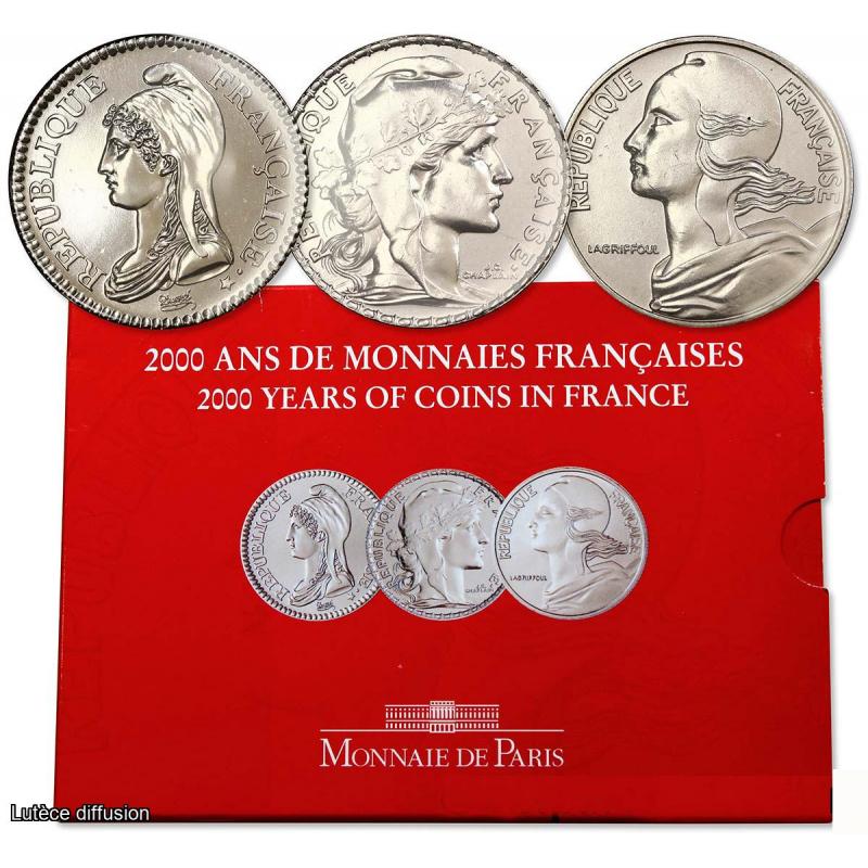 Coffret N3 2000 ans de Monnaies Françaises (ref206098)