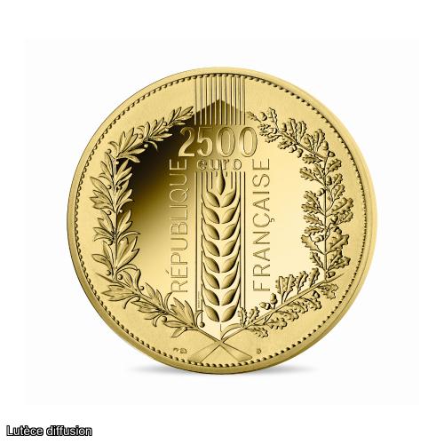 France 2020 – 2500€uros OR – Le chêne (Ref27664)