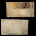 Billet doré 20 Euros (ref.260708)