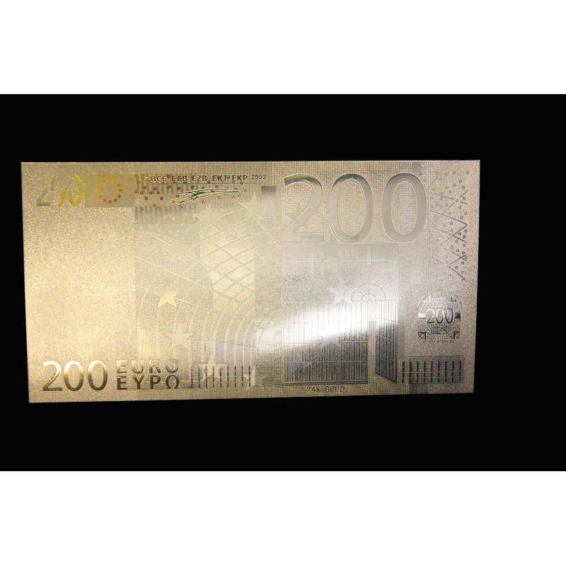 Billet doré 200 Euros (ref.260739)