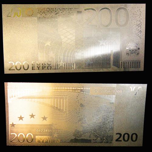 Billet doré 200 Euros (ref.260739)