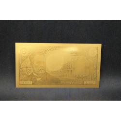 Billet doré 5 Francs Pasteur (ref.266087)