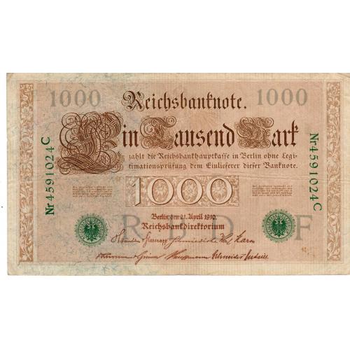 Billet de 1000 Marks - Allemagne 1910   (ref266168)