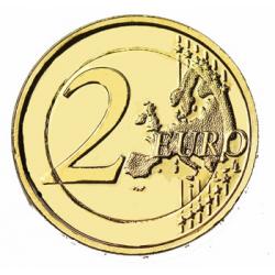 2€ Slovaquie 2019 dorée à l'or fin 24 carats (ref.22614)