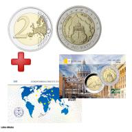 Lot 2€ Vatican 2004 : la 2€ 2004 et sa carte commémorative (ref102011)