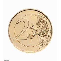 2€ Monaco  - dorée or fin 24 carats SAPHIR (ref46601)
