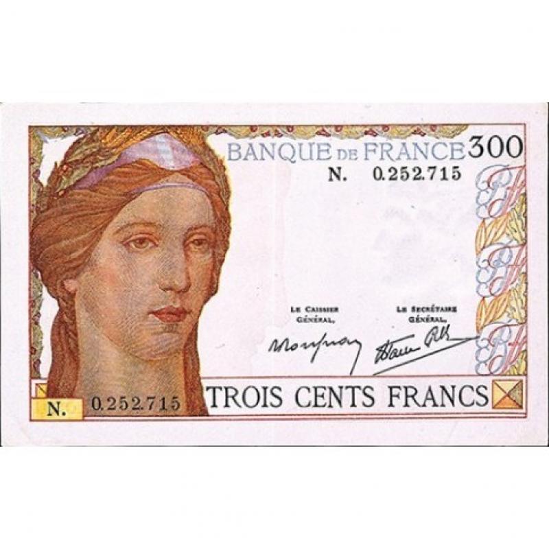 300 Francs - Cérès et Mercure - Qualité courante (Ref639977)