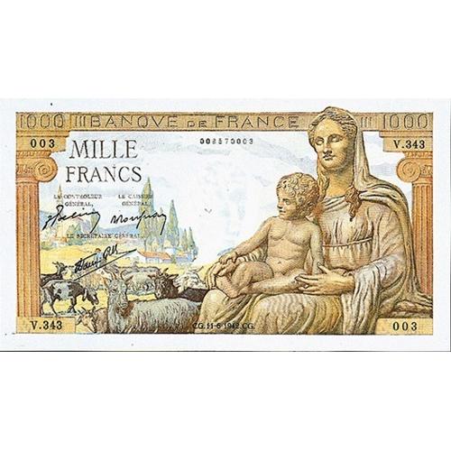 France - 1000 francs Demeter (ref640269)