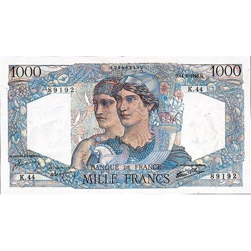 France - 1000 francs Minerve (ref640326)
