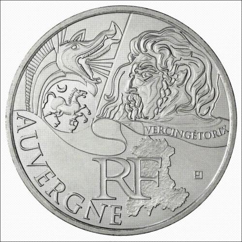 Auvergne 2012 - 10 euros régions (ref321306)